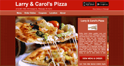 Desktop Screenshot of larryncarolspizza.com